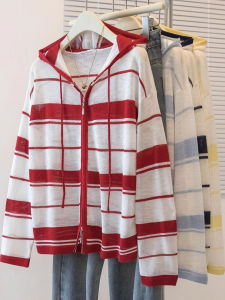 Áo Khoác Cardigan Dài Tay Mùa Hè Bằng Vải Cotton Tre Cỡ Lớn Có Khóa Kéo Đôi Áo Khoác Ngoài Nữ Thời Trang Chống Nắng