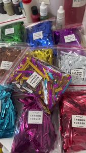 Serat CARBON FORGED Chopped Premium Potongan Besar Warna Metallic Elegant Carbon Venom Karbon Fiber Kevlar