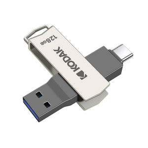 Kodak | Kodak Type C Pendrive USB 3.2 Metal USB Flash Drive 128GB 64GB 32GB 256GB HDD 2 in 1 U-disk for Keys Smartphone Laptop Desktop