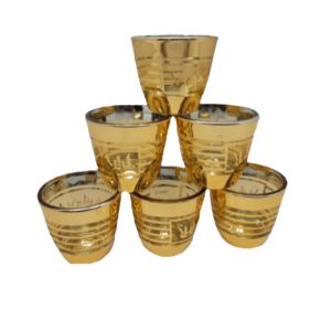 Gelas Warna Emas Gelas Air Zam Zam Soevenir Haji Ukuran 30 ML