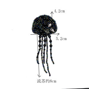 Phụ Kiện Thủ Công Thêu Hạt Kiểu Pháp Lưới Sọc Bướm Thắt Nút Vá Váy Váy Áo Phụ Kiện Trang Trí Mũ Giày Túi