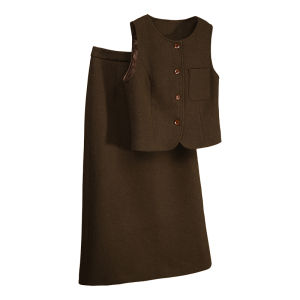 Waist-defining Professional Wool Suit Set for Business Casual