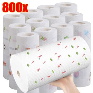 Tissue Paper Choice: 400 Sheets Kitchen Dishcloth Cleaning Rags / Disposable Dishwashing Paper Towels