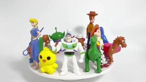 Disney | Anime Movie Toy Story Blind Box Andy Buzz Lightyear Woody Doll Handmade PVC Model Toy Desktop Ornament Birthday Gift Blind Box