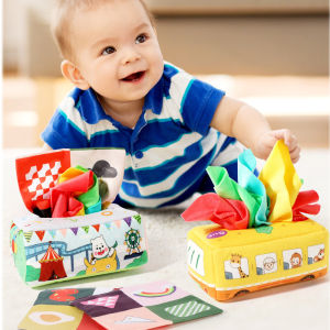 Baby Toys 6 to 12 Months Montessori Toys Early Learning Baby Tissue Box Sensory Play for Toddlers Educational Development STEM Toys