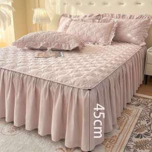 Thickened Dustproof Slip-resistant Bed Cover Set