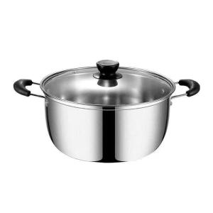 Thickened 304 Stainless Steel Multifunctional Soup Pot Steamer Pot for Home Use Rice Cooking Milk Pot Hot Pot Induction Cooker Universal Pot
