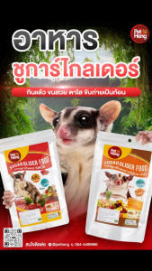 Petheng เพ็ทเฮง อาหารชูการ์ไรเดอร์ เพิ่มโปรตีน บรรจุ 180กรัมx20ถุงแถม7ถุง (เลือกสูตรได้)