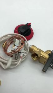Ignition Switch Copper Gas Safety Valve With Flameout Protection For LPG NG Gas Low Stockpot Stove Burner