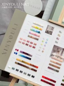 XinYouLi 169 Full set Gel Color 开店必备沙龙甲油胶169色大套胶全套美甲店开店必备1btl 12ml free color chart book free stand Classic Color Jelly