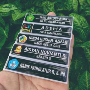 (promo termurah) NAME TAG NAMA DADA ASN P3K TNI POLRI NAMA DADA AKRILIK PENITI MAGNET