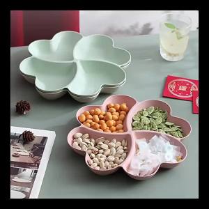 Khay Đựng Kẹo Trái Cây Hình Trái Tim Khay Đựng Hoa Quả Khô Hạt Đồ Ăn Nhẹ Sáng Tạo Bát Đựng Salad Hộp Đựng Tráng Miệng Chia Ngăn Đĩa Đựng Đồ Ăn Nhẹ Bằng Nhựa