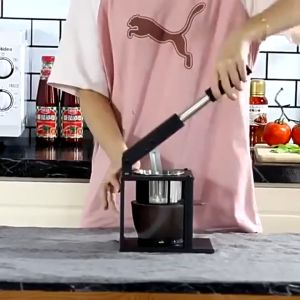 Thickened Stainless Steel Manual Juicers With Container Fruit Juicer Extractor Kitchen Blenders Home Hand Squeezer Vegetable Orange Juice Press Portable Blender