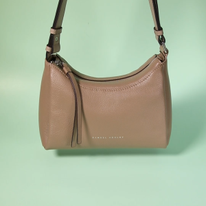 Samuel Ashley Women Cameron Leather Shoulder Bag (Etoupe)