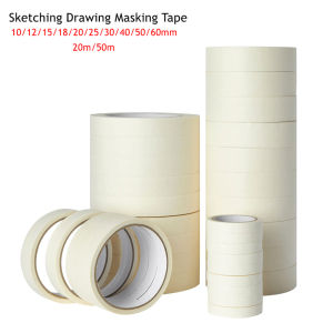 12M Masking Tape White Writable Sealing Self Adhesive Waterproof Tape for Art Painting Sketch Car DIY Paper School Supplies