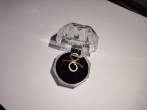 one pc of Pure copper ring hand crafted