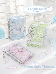 ROSY POSY | RosyPosy Customizable Candy Bag Ring-Bound Planner: Stylish M5 Pocket Notebook Small Notebook “Bajitong” Style