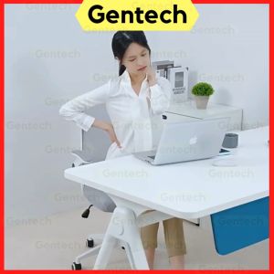 Memory Foam Grey Cushion Office Seat Ergonomic Design Waist Support Relieve Pressure For Office Chair Use
