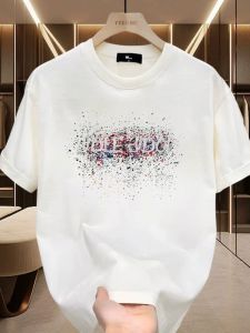 Áo Thun Cotton Dáng Ôm in Họa Tiết Mùa Hè Cổ Tròn Tay Ngắn YIYJANGDE Dành Cho Cặp Đôi Thời Trang Thường Ngày Thoải Mái Thoáng Khí