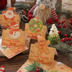 {SG Local} Christmas Fortable Greeting Card 98 x 136mm Christmas Eve Handwritten Blessing Message