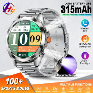 2025 Outdoor Smart Watch Men 1.5HD" Screen 3AT Waterproof Dual Lights Watches Bluetooth Call Ai Voice Sport Smartwatch For Android IOS