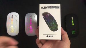 Chuột không dây máy tính TEKKIN A20 2.4GHZ led màu ngôi sao cực đẹp