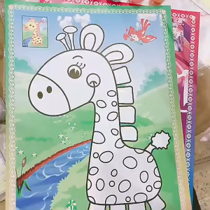 Mainan Lukisan Kanak-kanak Kanak-kanak Warna Latar Belakang Cat Air Graffiti Mainan Kanak-kanak dengan pigmen