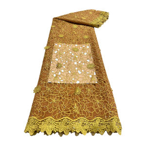 ขายส่งผ้าฝ้ายลูกไม้แอฟริกันผ้า 2025 ผ้าลูกไม้ Tulle ไนจีเรียแห้งลูกไม้ผ้าอัญมณีงานแต่งงาน