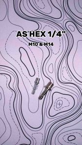 BAUT ADAPTER backing pad AS 1/4" HEX M10 M14 konektor tatakan sanding mesin bor as HEXAGONAL