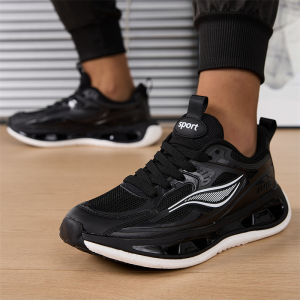 ORNGMALL Sport Shoes for Men Sneakers High Quality Casual Running Shoes Lace-Up Breathable Fashion Gym Training Light Walking Jogging Shoes Suitable for Daily Life and Sports Men Sneakers Plus Size 36-45