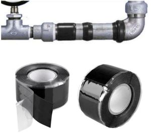 Silicon Self-fluxing Adhesive Tape Waterproof Water Pipe Stop Leak Seal Repair Insulating Tape Performance Emergency Hose Repair