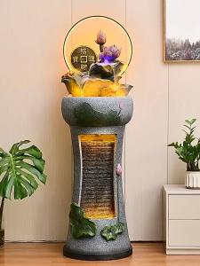 Water Fountain Decoration Circulating Water Chinese Style Living Room Floor Decoration Office Opening Fortune Rockery Courtyard