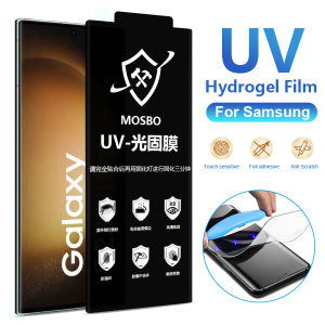 [ With Full Glue ] UV Light Curing Film Screen Protecetor Tempered Glass for Samsung Galaxy S25 Ultra S24 Ultra S23 Ultra S10 S20 S21 S22 S23 Plus Note 10 20 Ultra Plus