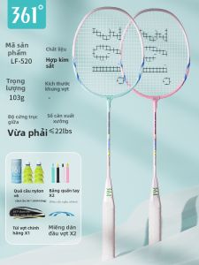 361° | Bộ Vợt Cầu Lông Carbon Fiber Chuyên Nghiệp Siêu Nhẹ Bền