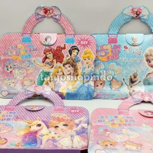 TAIYO DIY Dress Up Sticker Bag Karakter Kartun Kuromi Melody Cinnamoroll Capybara Stiker Dekorasi