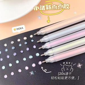 [STT 002] Pen Gam Titik Berwarna-warni 6pcs Set Colorful Glue Stick Dot Pen DIY点点胶速干DIY工具笔