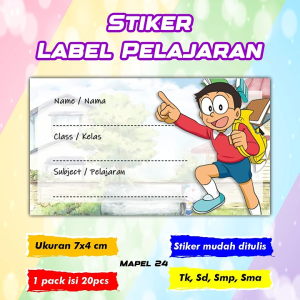 Stiker Label Buku Pelajaran Stiker Nama Buku Stiker Custom Nama Buku Pelajaran Sekolah Anak