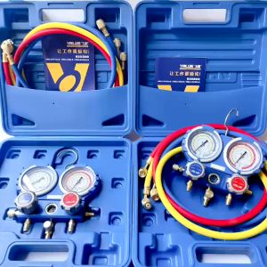 Đồng hồ đôi nạp gas đo áp suất khí lạnh VALUE R22-R410 (Chính hãng full hộp dây) chuyên điều hòa ngành lạnh - ICYTECH