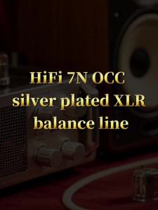 Cáp Âm Thanh YYAUDIO 1 Cặp Hifi XLR 7N OCC Mạ Bạc Với Đầu Nối Cân Bằng XLR 3 Chân Bằng Sợi Carbon Dành Cho Loa & Micro
