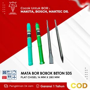 PROMO TERMURAH!! Mata Bor Bobok Beton SDS Plus 14 mm X 280 mm cocok untuk Bosch Makita Maktec dll