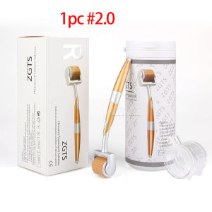 ZGTS Titanium 0.2mm Derma Roller 192 Needles Microneedle System Dermaroller for Face Care Skin Care Treatment Beauty Tool
