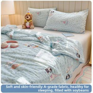 Summer Cooling Thin Quilt for Family Bedroom Dormitory Children Washable