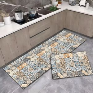 Retro Wash-free Non-slip Water-absorbent Foot Mat