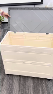 70cm Large Capacity Storage Box Organizer Foldable Storage Box Toy Box Storage with Wheels