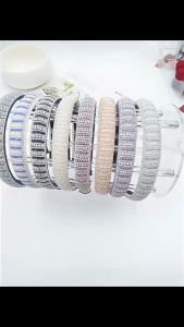 F4 Bando Korea 2cm Impor Aksen Permata Mutiara Crystal Hair Hoops Pearl Beaded Headband BTR005