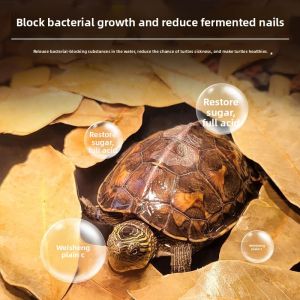 MONLEYTA | Lazy Persons Turtle Leaf Aquarium Fish Tank Turtle Tank Scenery Decoration No Cooking Required Decaying Skin Turtle Use