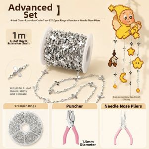 XINZUO | Customization Chain Keychain Four-leaf Clover Extension Chain