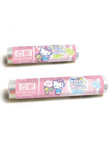Thickened PE Transparent Food Grade HelloKitty Patterned Clingfilm Home Use High Temperature Resistant Large Roll  Keeping Film