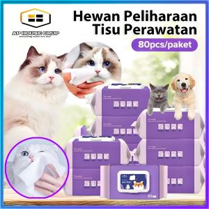 PET WIPES - TISU BASAH HEWAN PELIHARAAN NON ALCOHOL ISI 80 SHEET