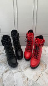 Sepatu Boots High Block Fashion Korea BO9096